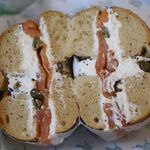 Poppy Bagel with House Salmon ($16)<br/>